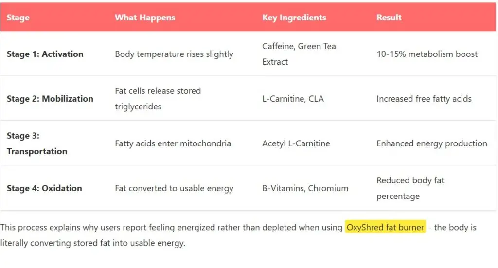 Oxyshred fat burner